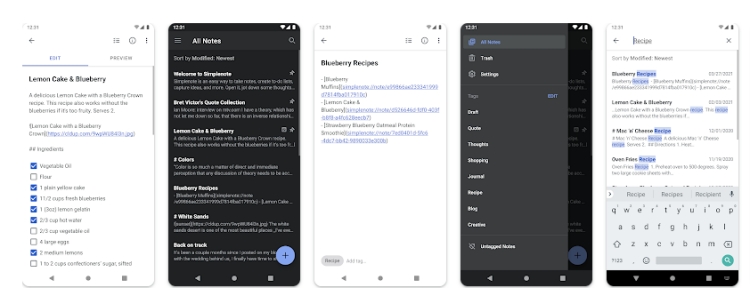 심플노트 설명 사진