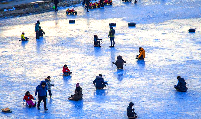 파주 눈내리는 초리골 눈썰매장
