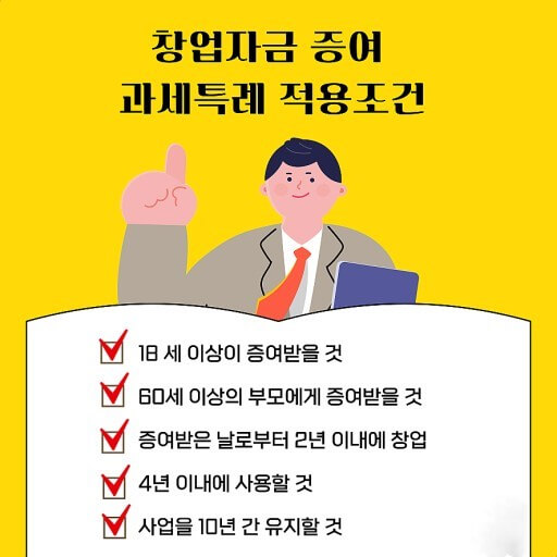 과세특례 요건