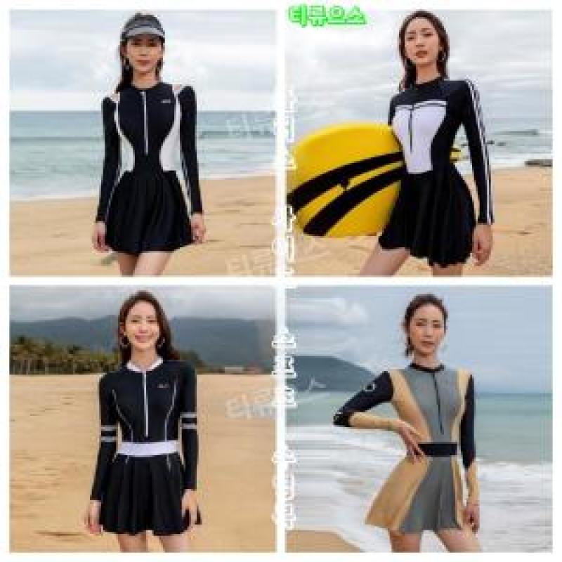 라메레이수영복 체형커버 디자인 호강스 졸린 베럴 여자 실내 리조트 티류으스