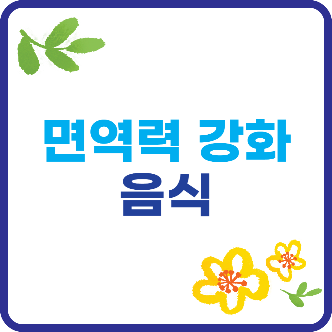 면역력 강화 음식 이미지