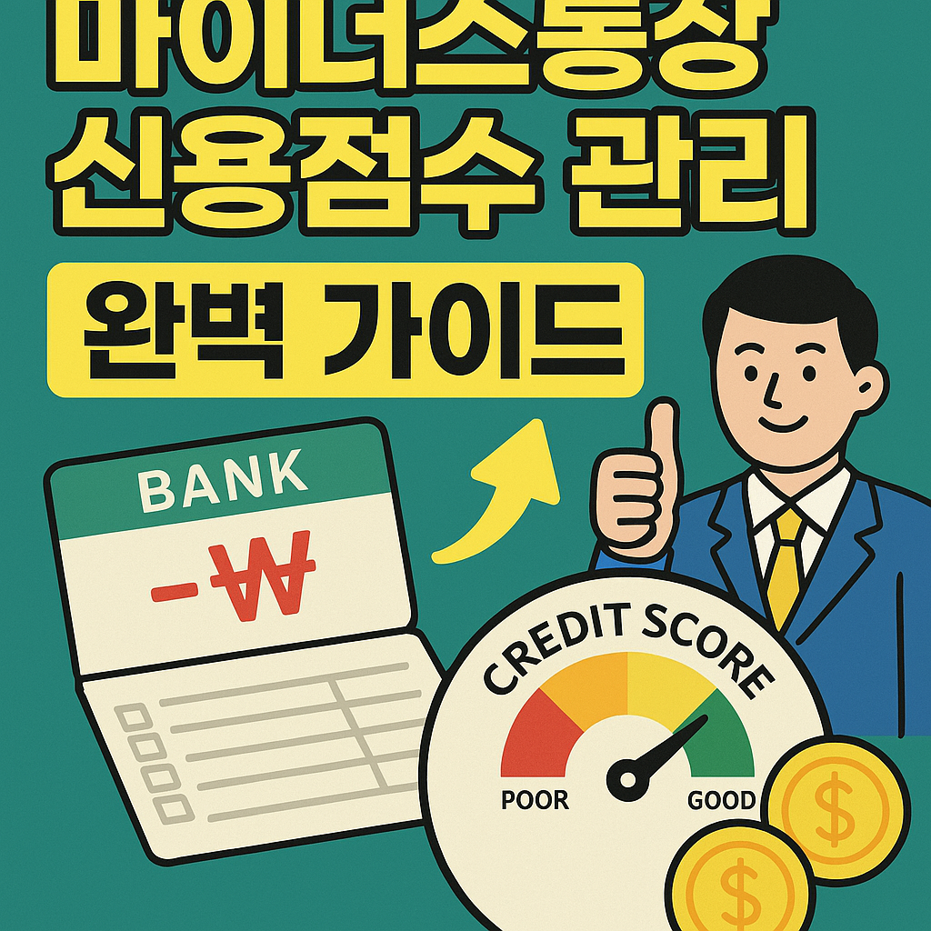마이너스통장 제대로 활용해 신용점수까지 관리 완벽가이드