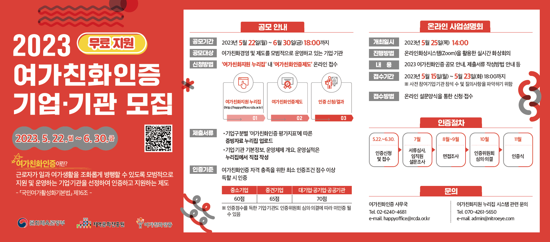 근로자의 &lsquo;워라밸&rsquo; 지원하는 기업&middot;기관을 찾습니다