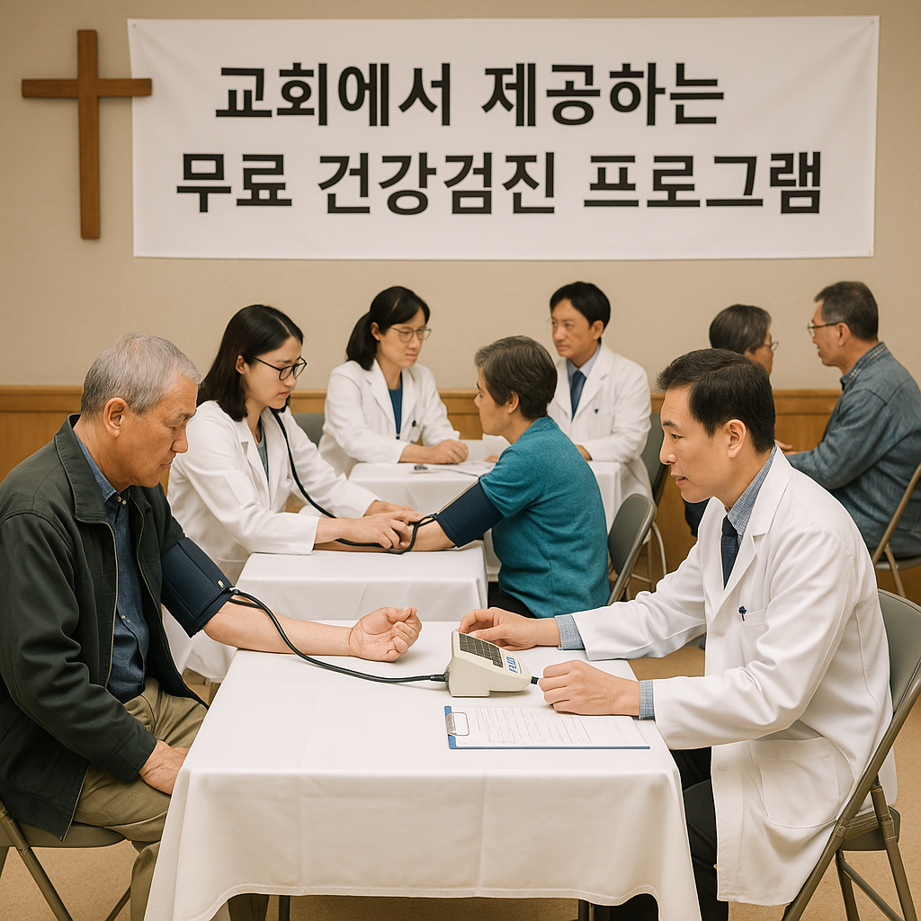 교회에서 제공하는 무료 건강검진 프로그램