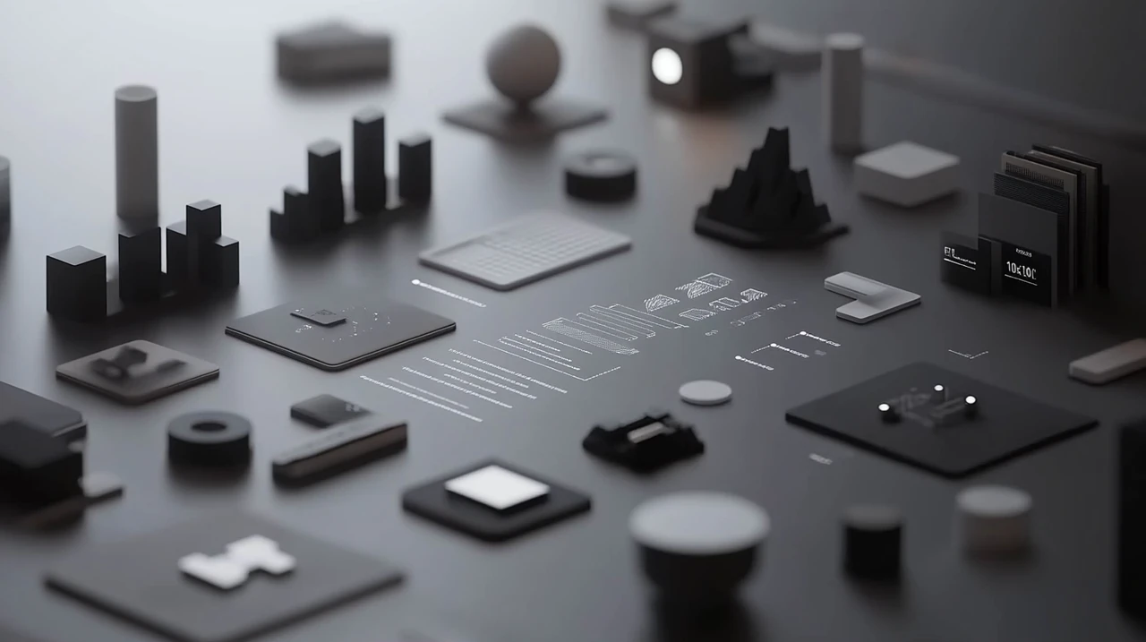 기술 및 AI 부문에 중점을 두고 ETF 투자 다각화를 효과적으로 설명하는 인포그래픽입니다.