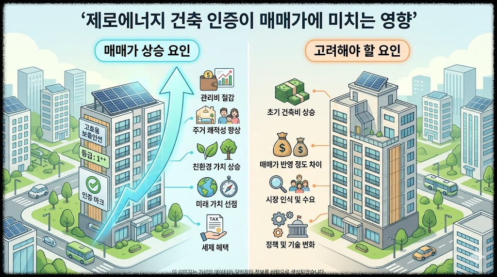 제로에너지 건축 인증이 매매가에 미치는 영향