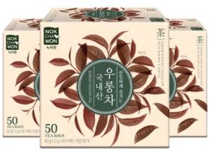 녹차원 국내산 우롱차&#44; 1.2g&#44; 50개입&#44; 3개