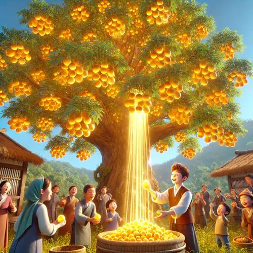 밤으로 다시 살아난 마을