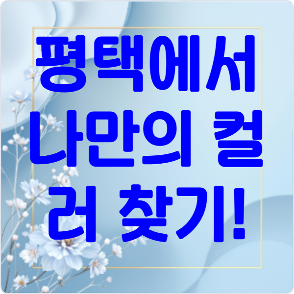 평택에서- 나만의- 컬러- 찾기!