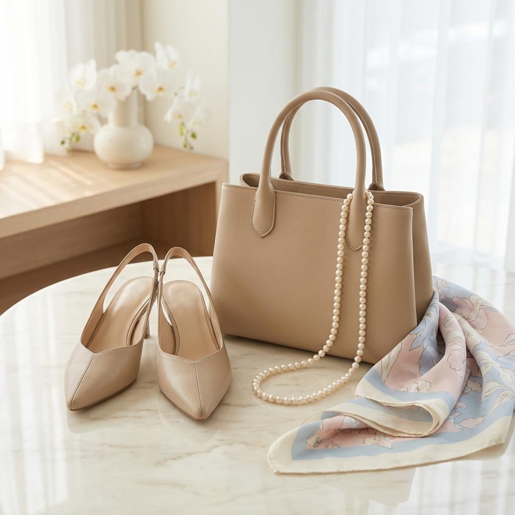 50대 하객룩 신발과 액세서리 선택의 한 끝 차이