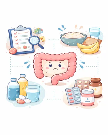 설사 원인에 따라 음식과 약 선택을 구분해 관리하는 흐름3