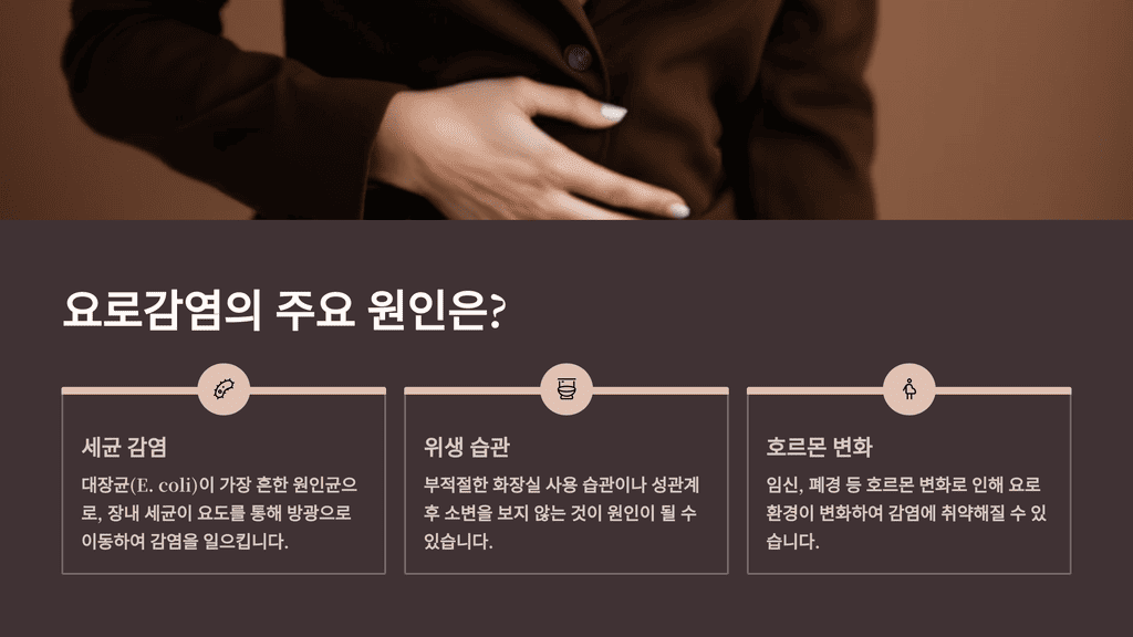 요로감염의 주요 원인은?