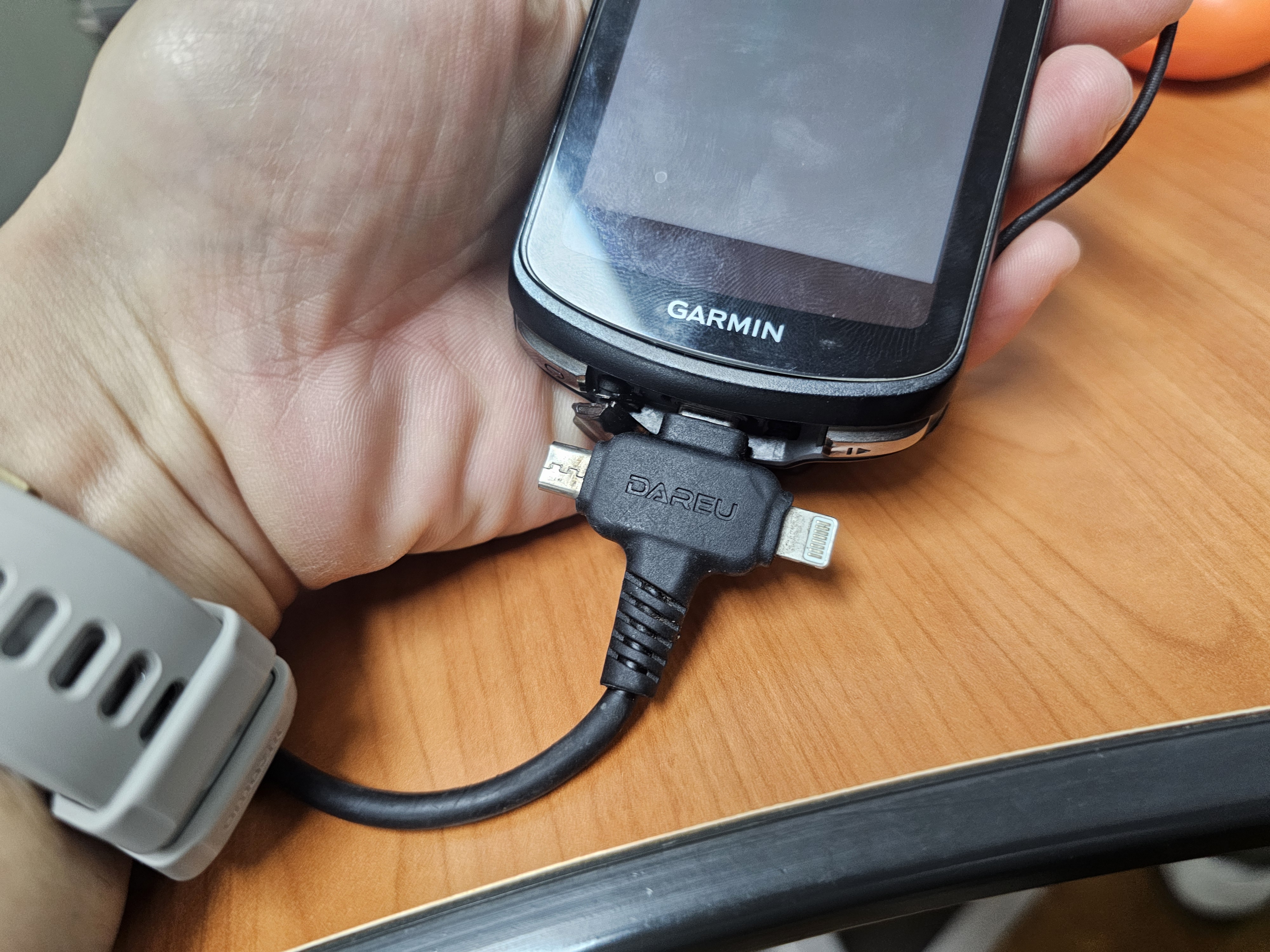 가민 엣지 USB 데이터 케이블 연결 GPX 파일 PC 수동전송