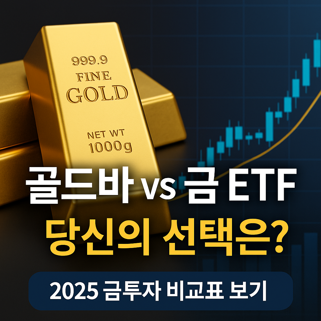 &ldquo;골드바 vs 금 ETF, 2025년 투자 승자는? 실물 vs 금융 비교 완벽 분석&rdquo;