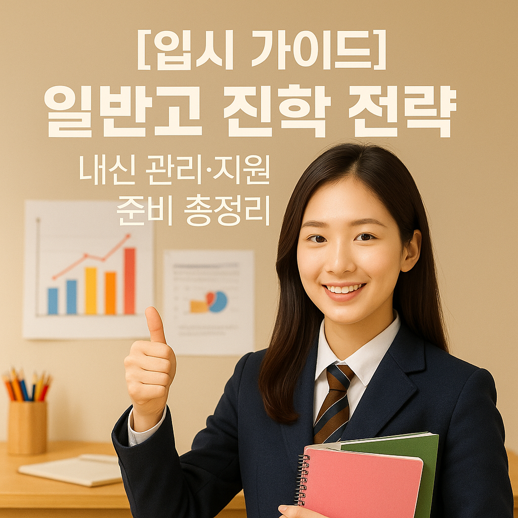 [입시 가이드] 일반고 진학 전략 ｜ 내신 관리·지원 준비 총정리