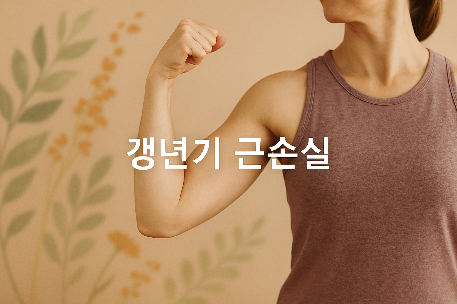 갱년기 여성의 근손실 관련이미지