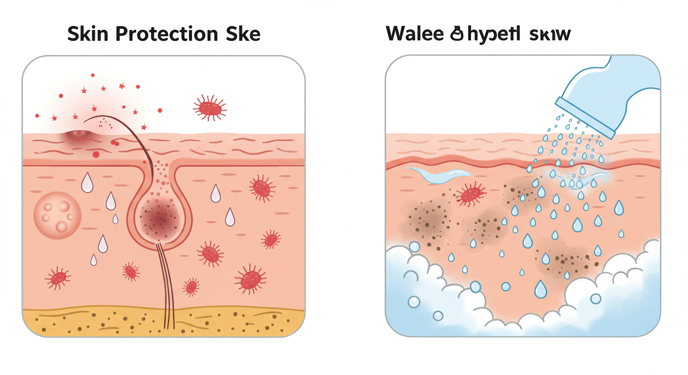 뜨거운 물은 오히려 피부 자극을 줄 수 있으므로 미지근한 물이 적절하다