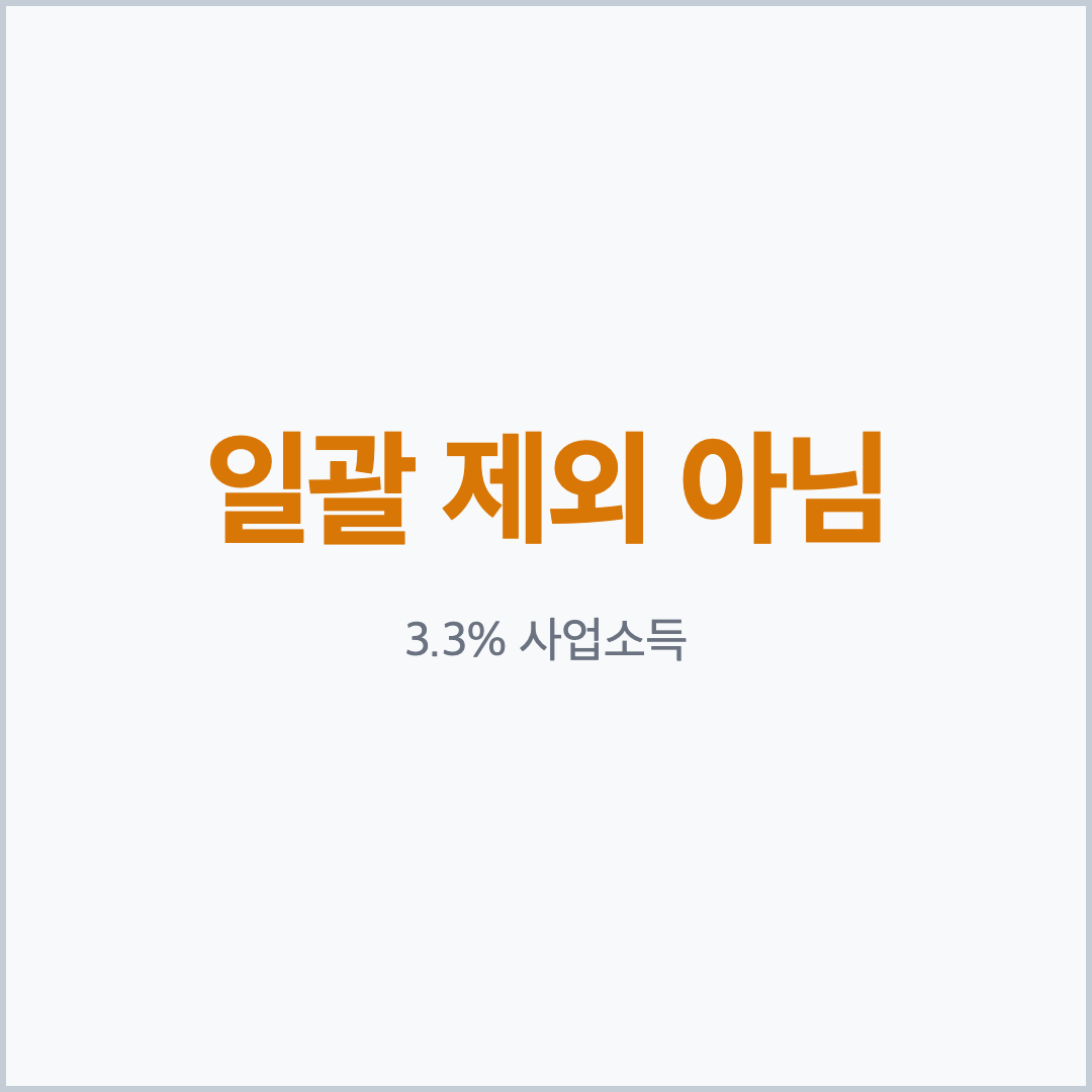 3.3% 사업소득은 중간예납 제외 목록에 일괄로 들어 있지 않다는 요약 종합소득세 중간예납 3.3% 프리랜서 카드
