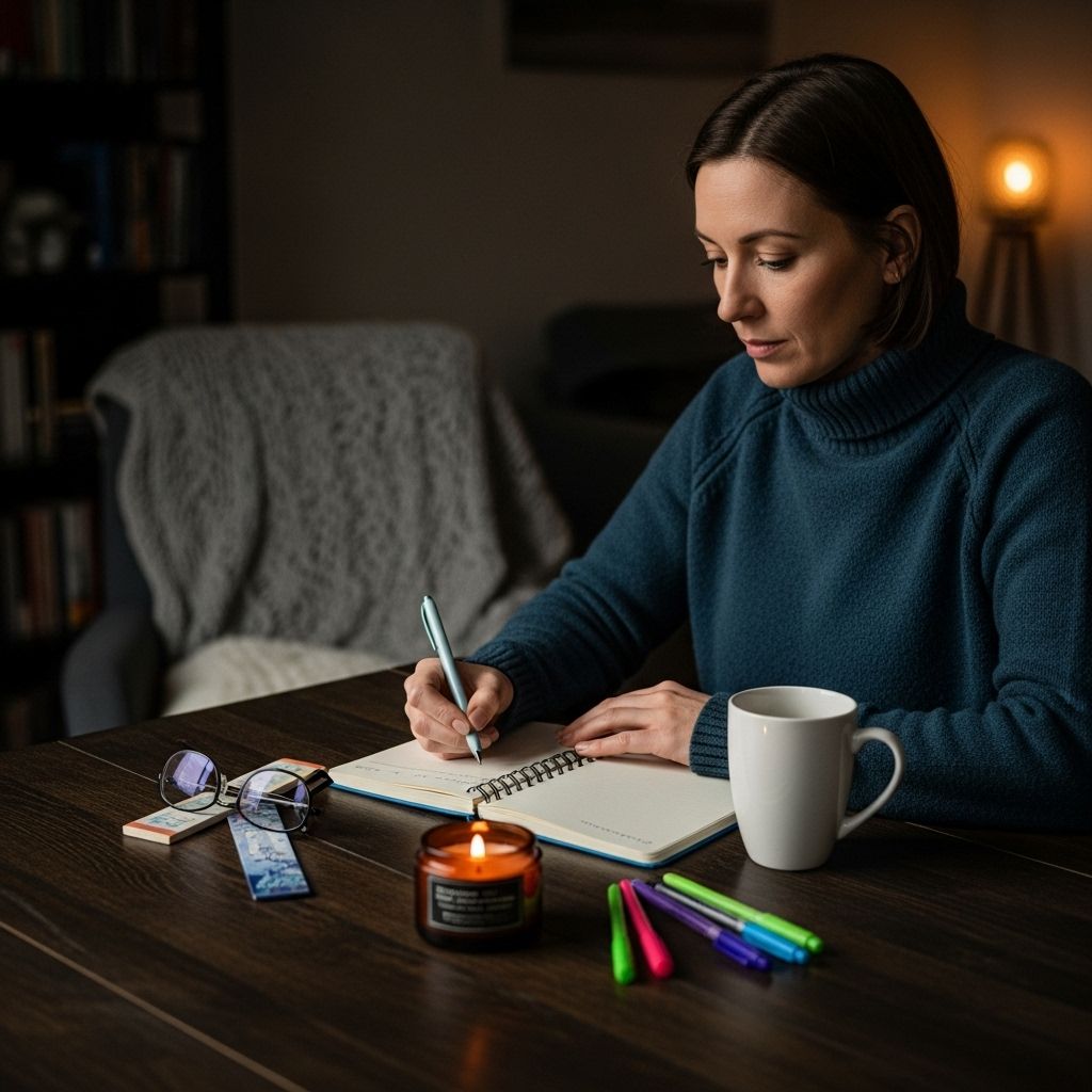 서울윈터페스타 동대문&amp;#44; 일기를 쓰고 있는 여성