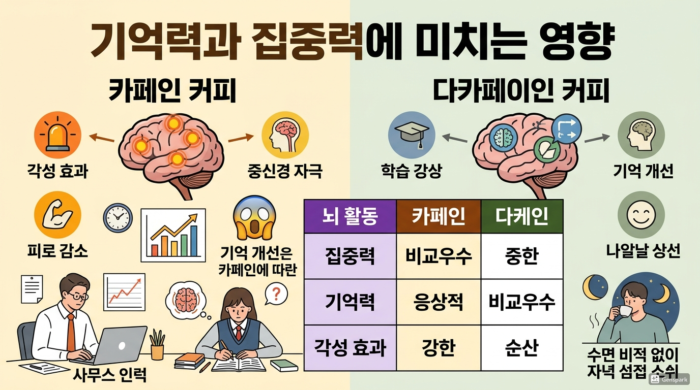 기억력과 집중력에 미치는 영향