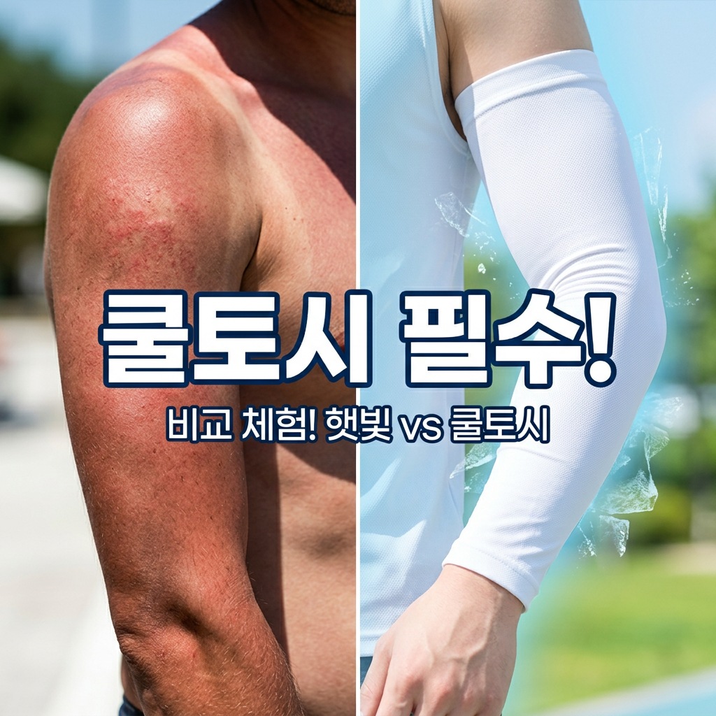 쿨토시 고르는법 자외선차단 팔 비교
