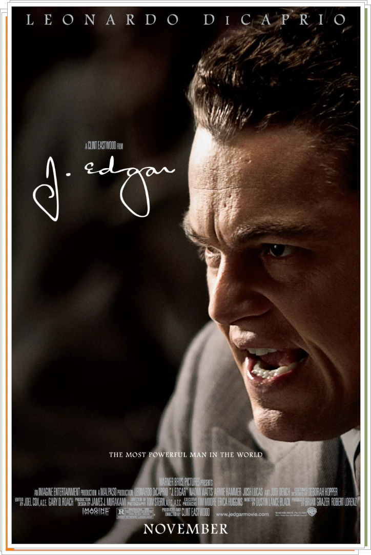 J. 에드가 2011 영화포스터