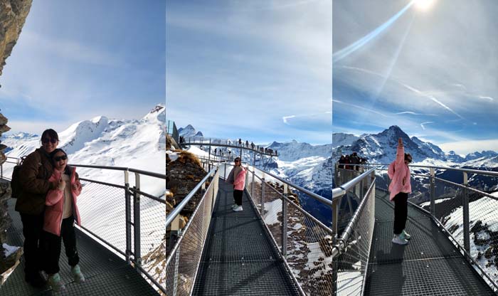 그린델발트 피르스트 전망대 클리프워크(Cliff Walk) 위의 우리