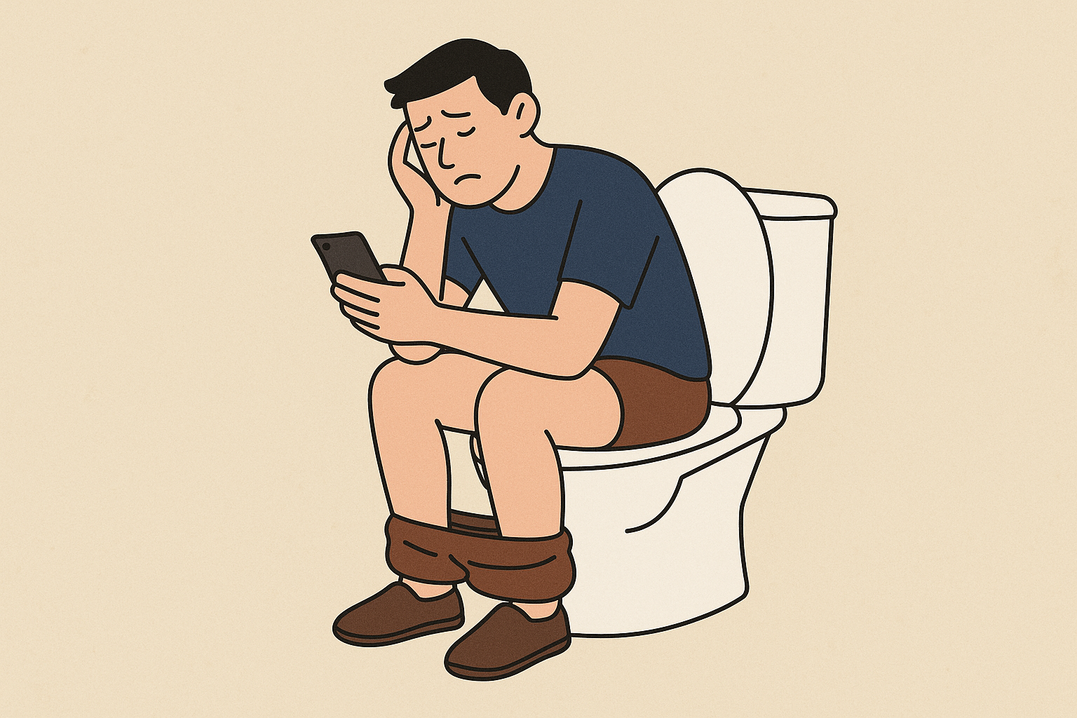 배변 시 무심코 하는 행동