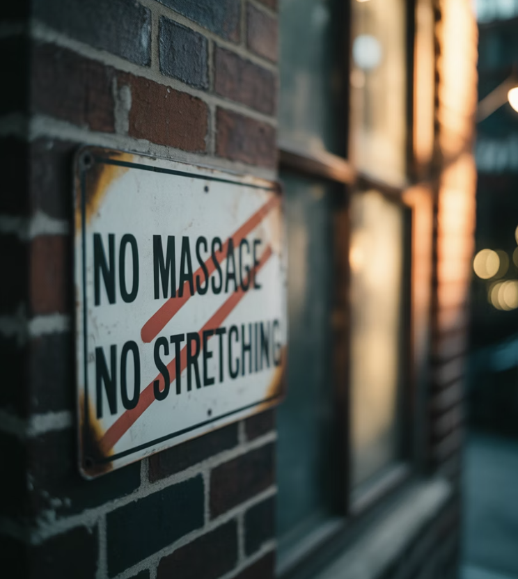 섣부른 마사지와 스트레칭은 금물