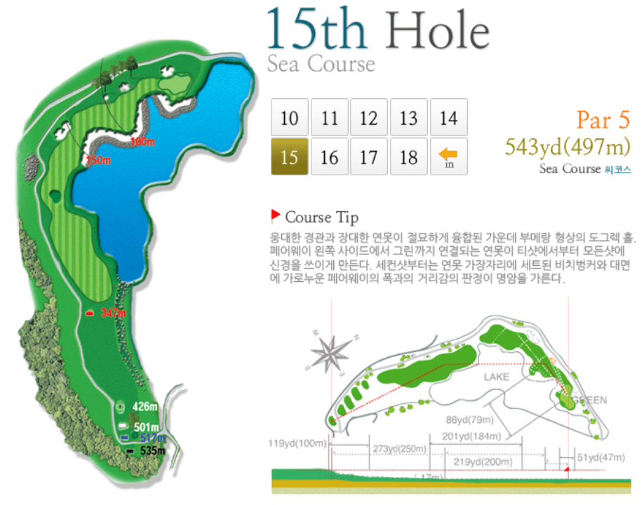 그린필드 컨트리클럽 씨코스 6