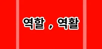 역할 역활 차이 의미 사용방법 맞춤법_4