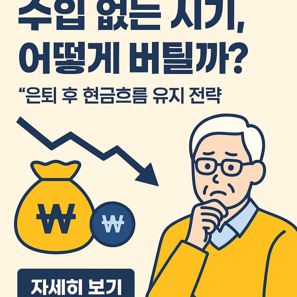 은퇴 후 현금 흐름 유지 전략