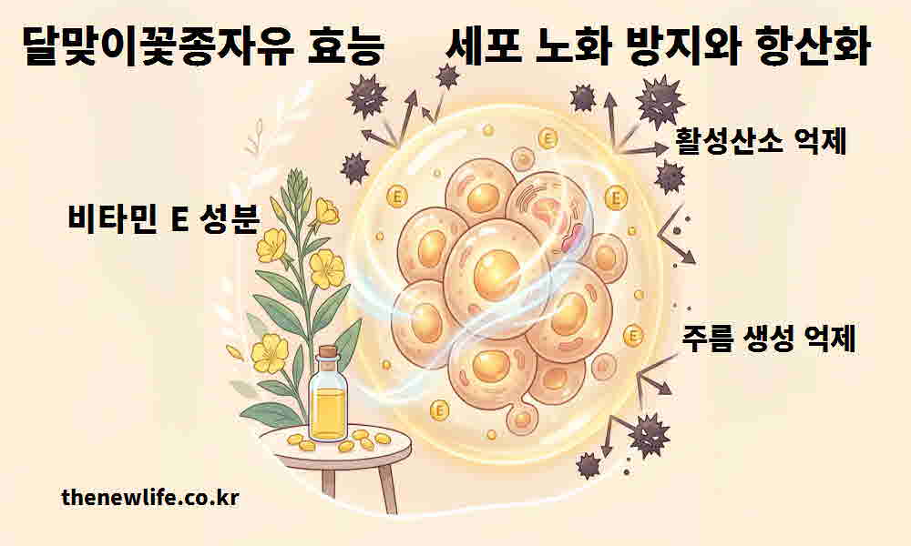 달맞이꽃종자유 효능 세포 노화 방지 항산화
