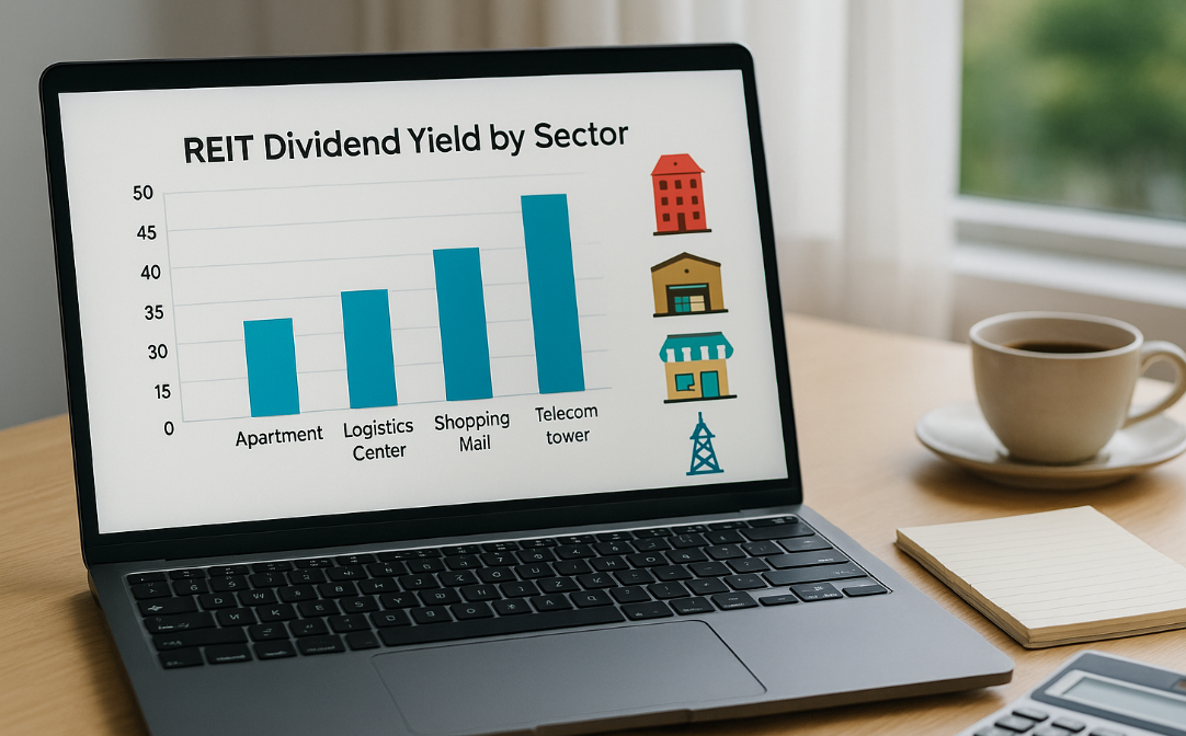 리츠 종목별 배당율 검토
