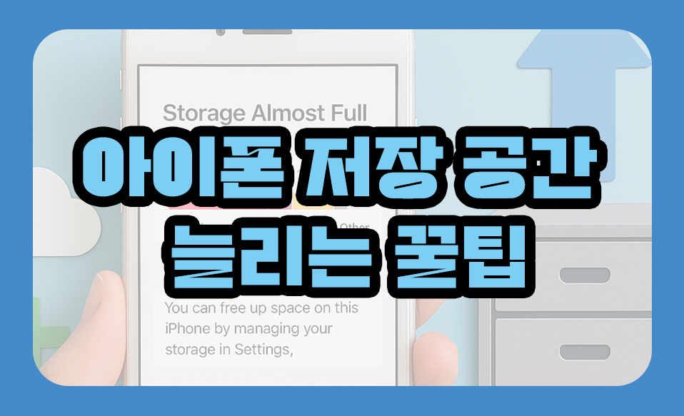 아이폰 저장 공간 부족할 때! 용량 늘리는 꿀팁 6가지