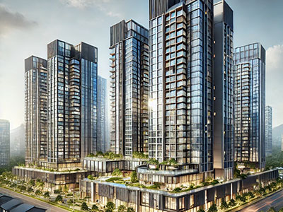 용산남영역롯데캐슬헤리티지 아파트와 초역세권임을 나타내는 풍경 