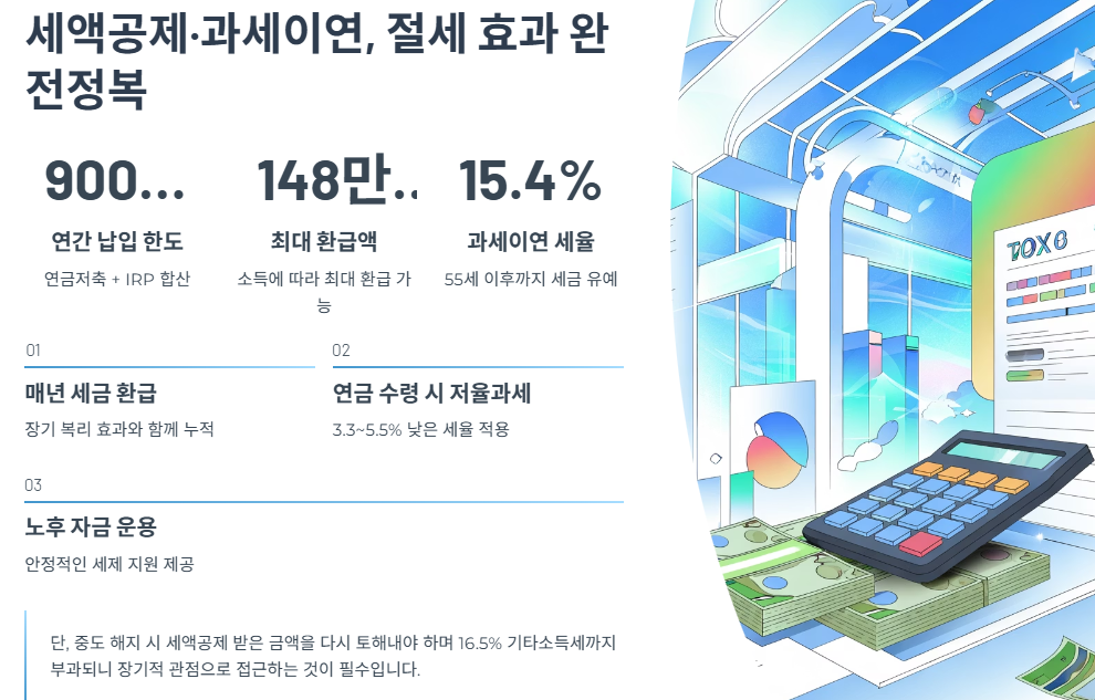 세액공제&middot;과세이연, 절세 효과 완전정복
