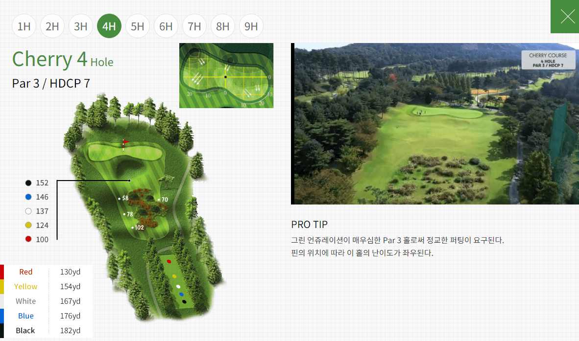 솔모로 CC Cherry 코스공략도 04