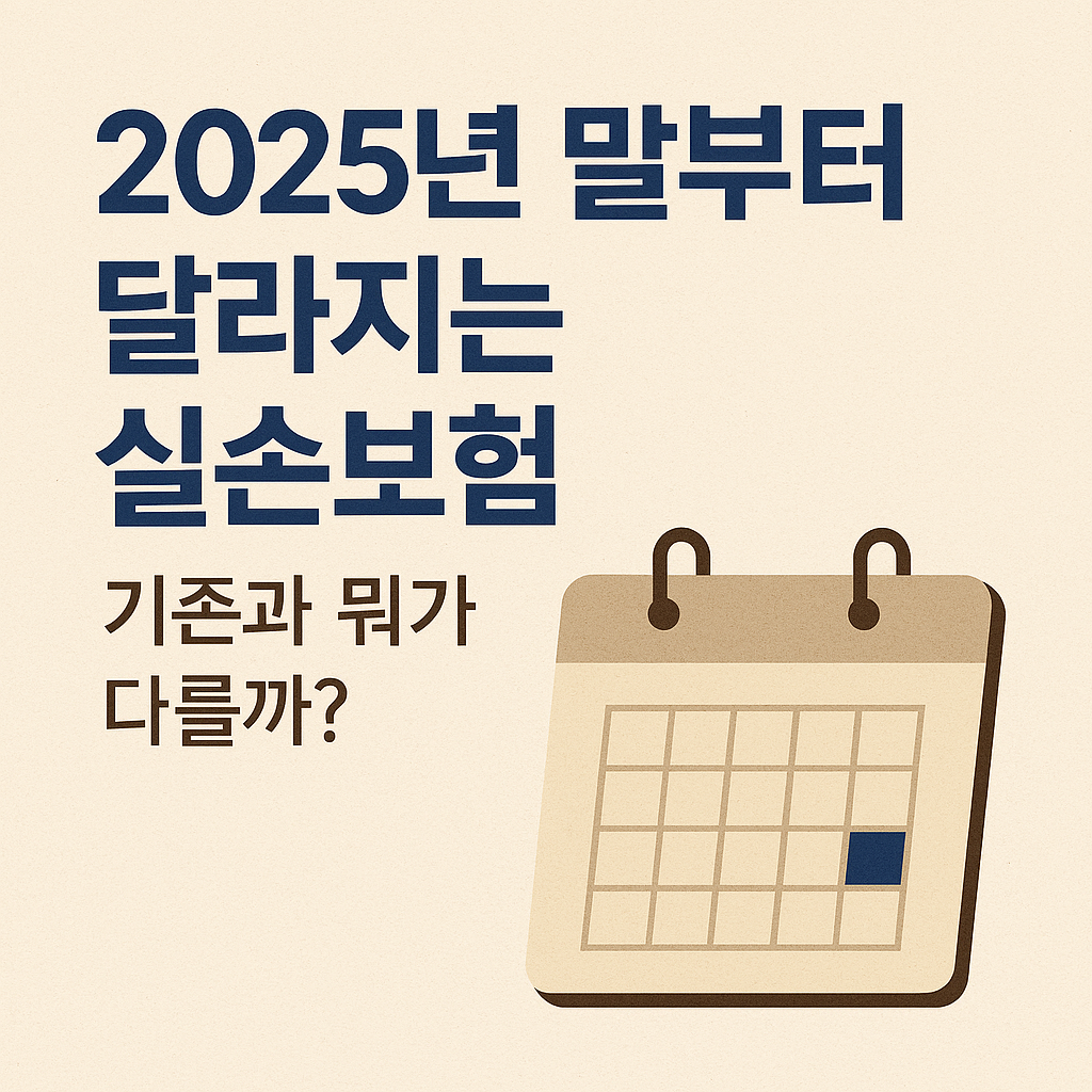 2025년 말부터 달라지는 실손보험, 기존과 뭐가 다를까?