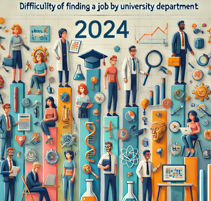 2024 대학교 학과별 취업 난이도 사진