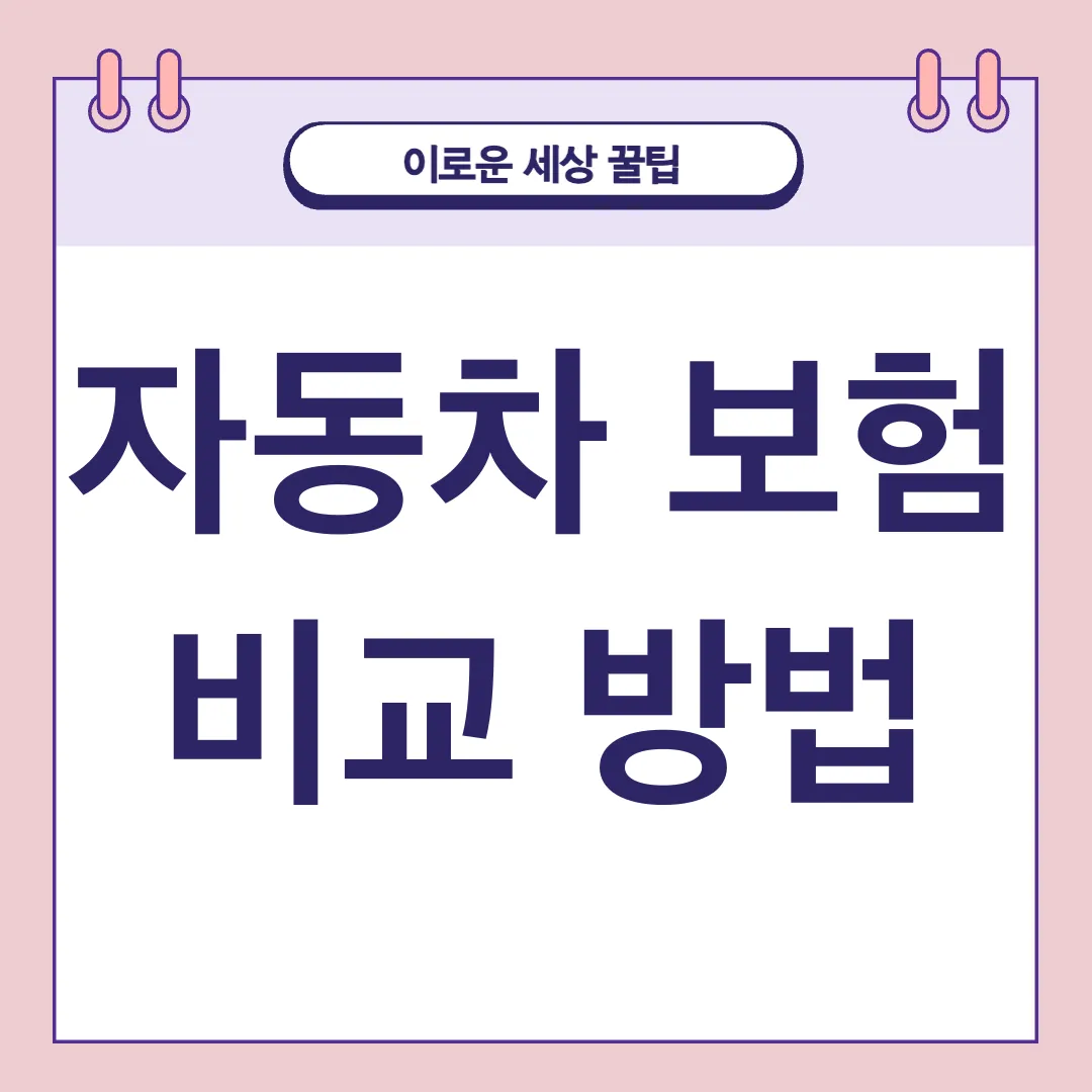 자동차 보험 비교_2