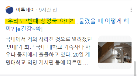빈대 퇴치법