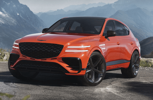 GV80쿠페-전면-빨간색