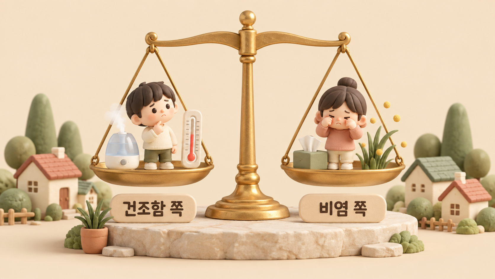 두 갈래 무게 비교