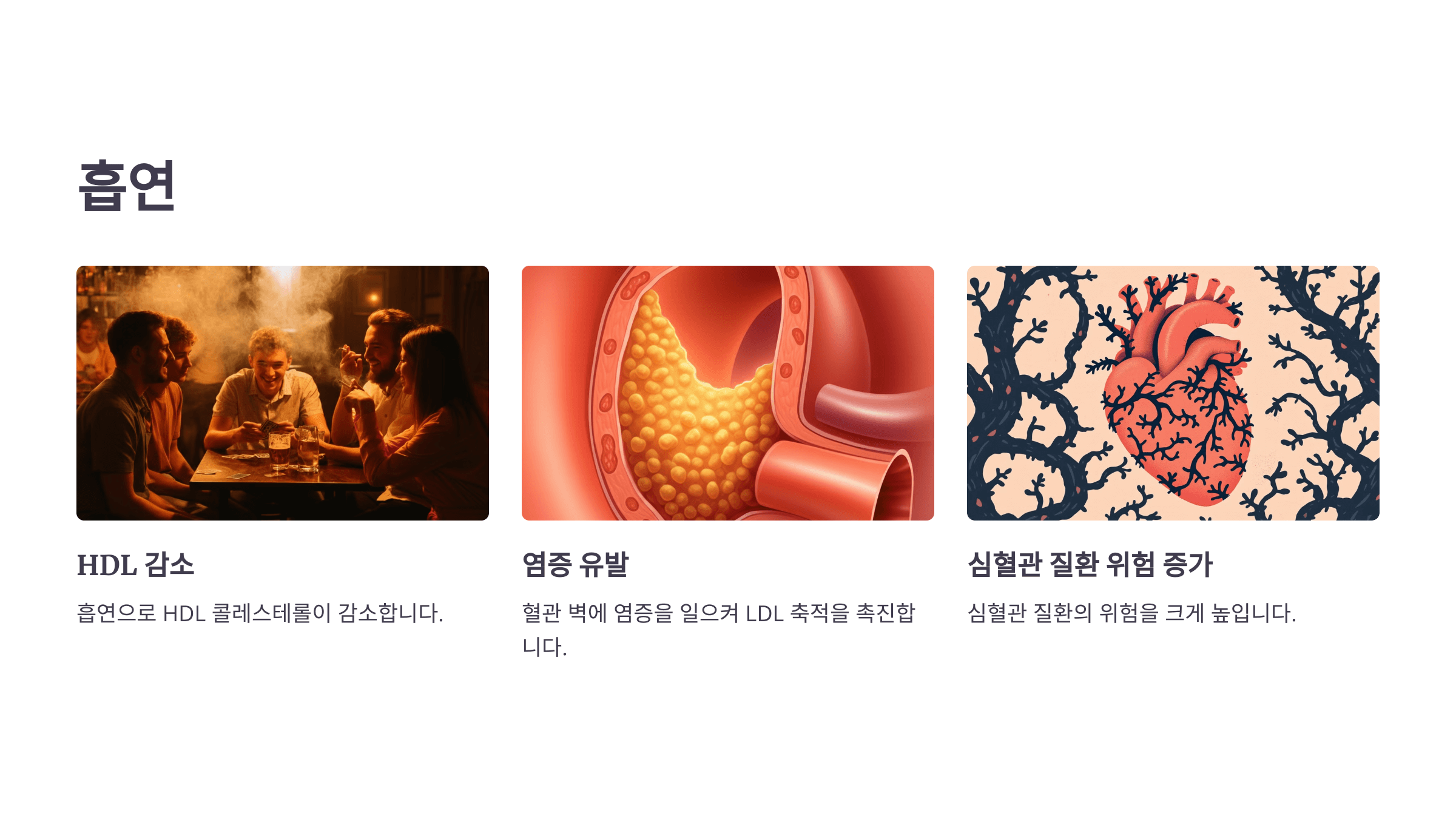 콜레스테롤과 관련된 사진입니다.