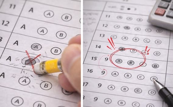 정답 마킹 사진