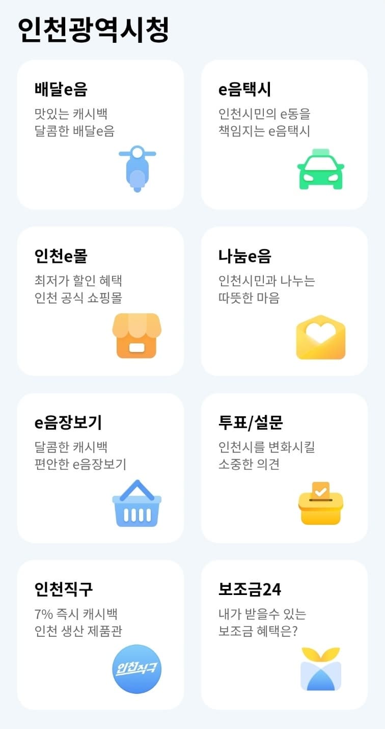 인천e음카드 소비쿠폰
