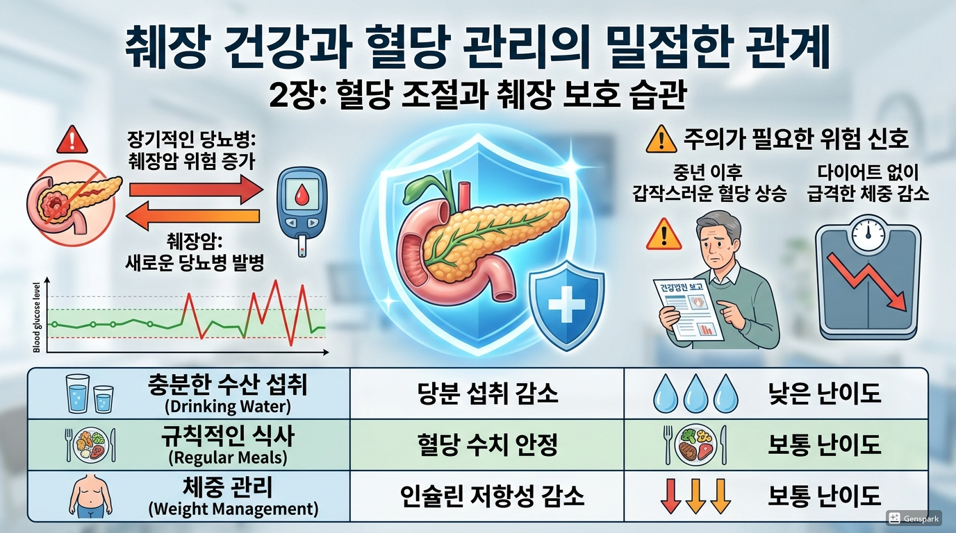 혈당 관리와 췌장 보호 습관