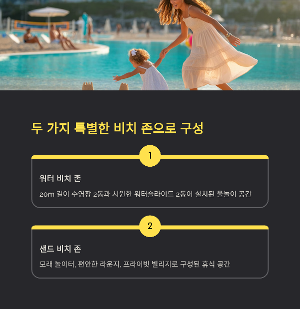 두 가지 특별한 비치 존으로 구성