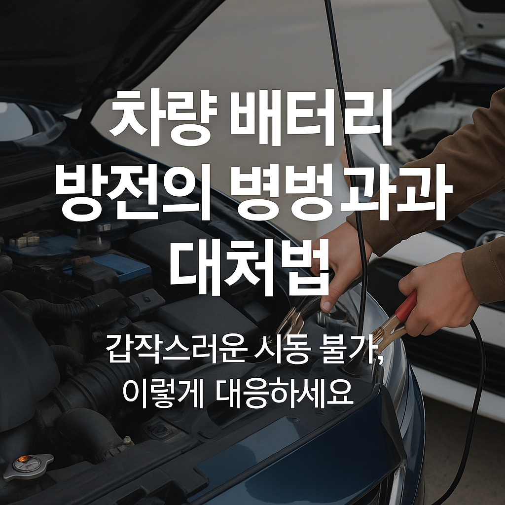 차량 배터리 방전 예방법과 대처법